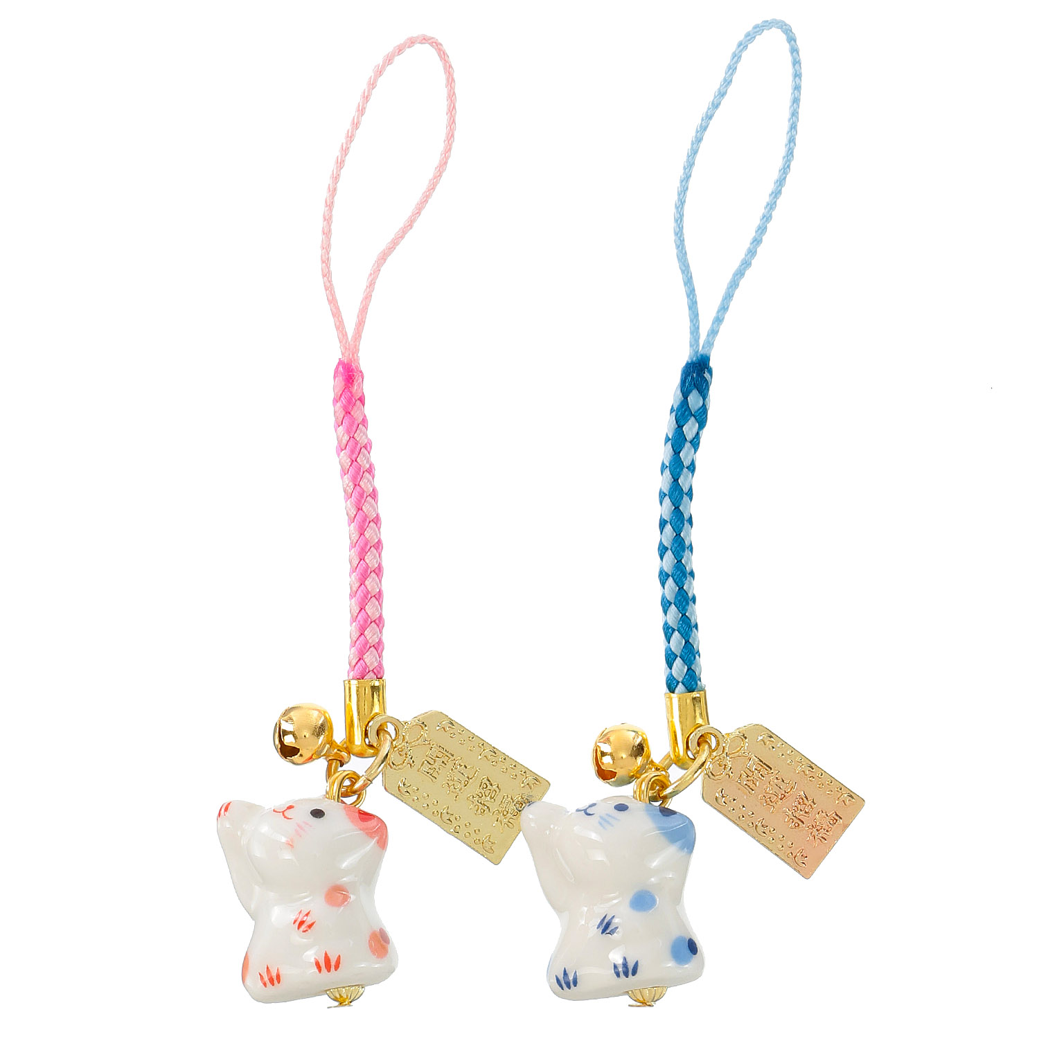 陶器おねだり猫御守付き根付 - 画像2