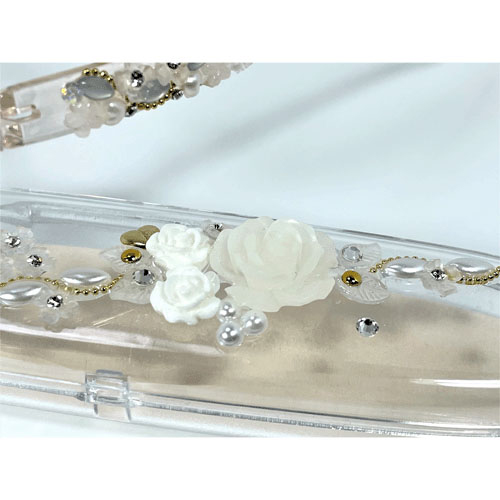 デコレーションリーディンググラス 白花 - 画像5