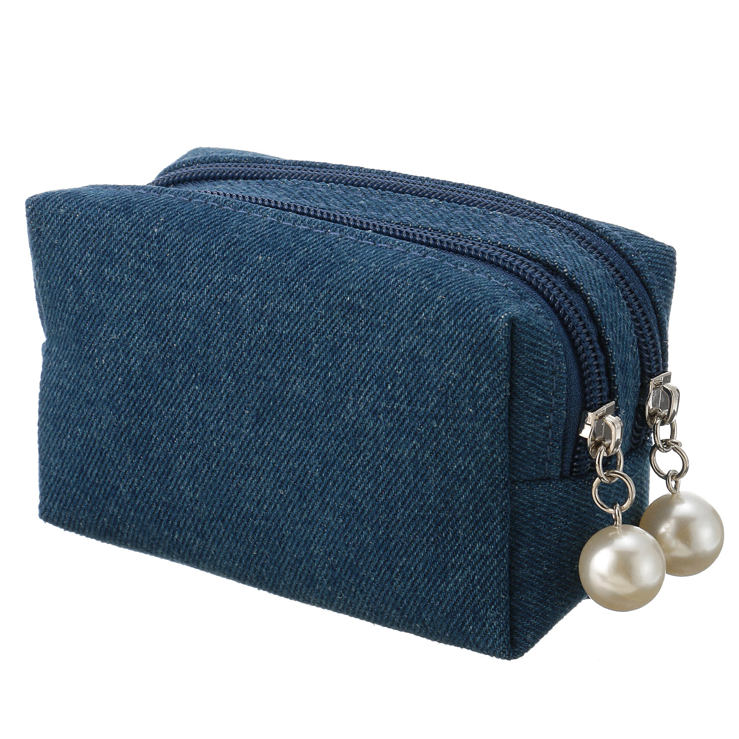 デニムWファスナーポーチ - 画像2