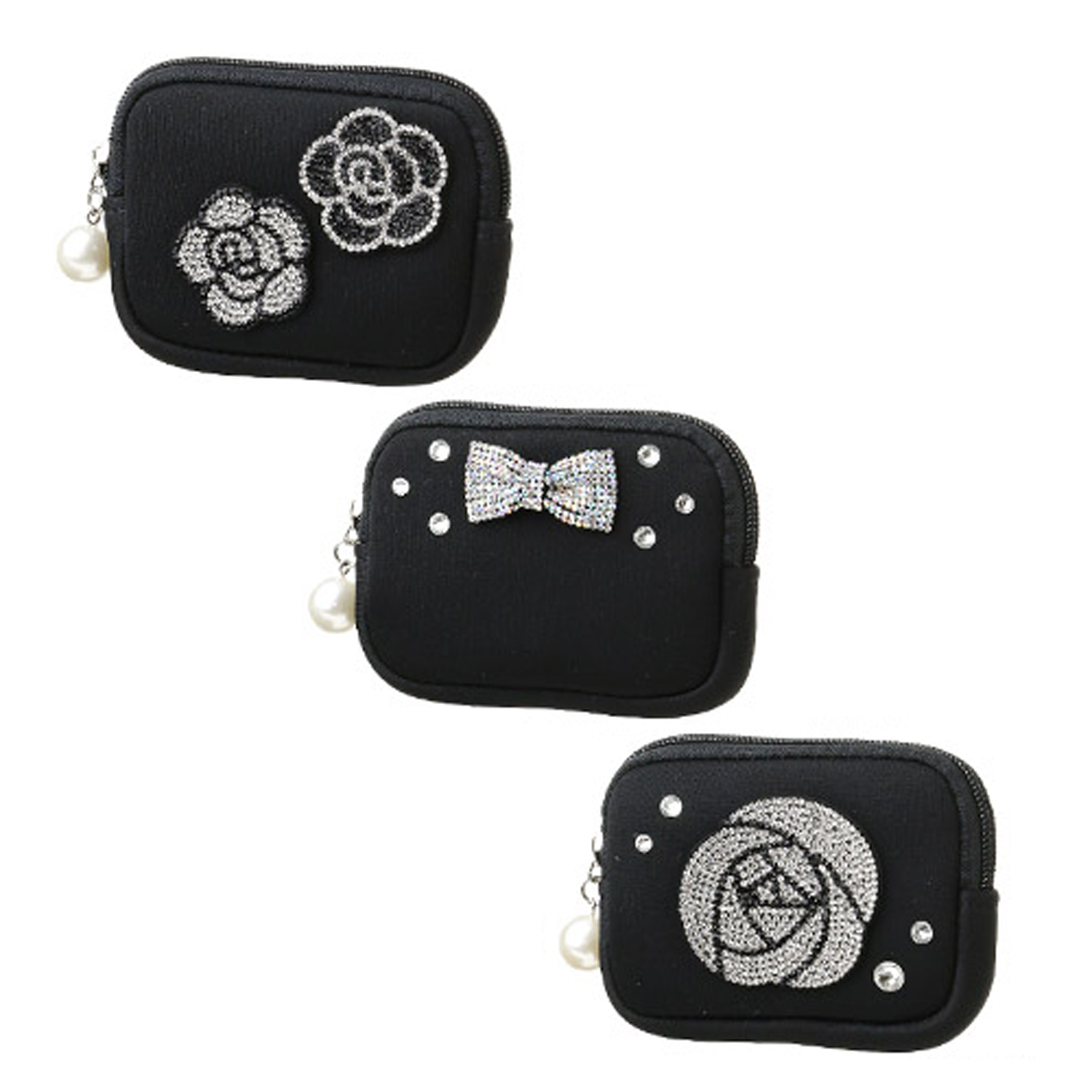 デコレーション薄型ミニポーチ