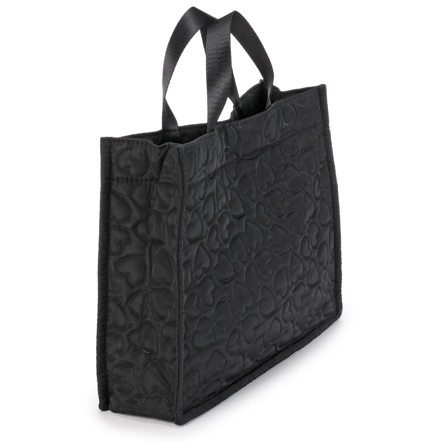 デコレーションハートキルティングA4トートバッグ - 画像4