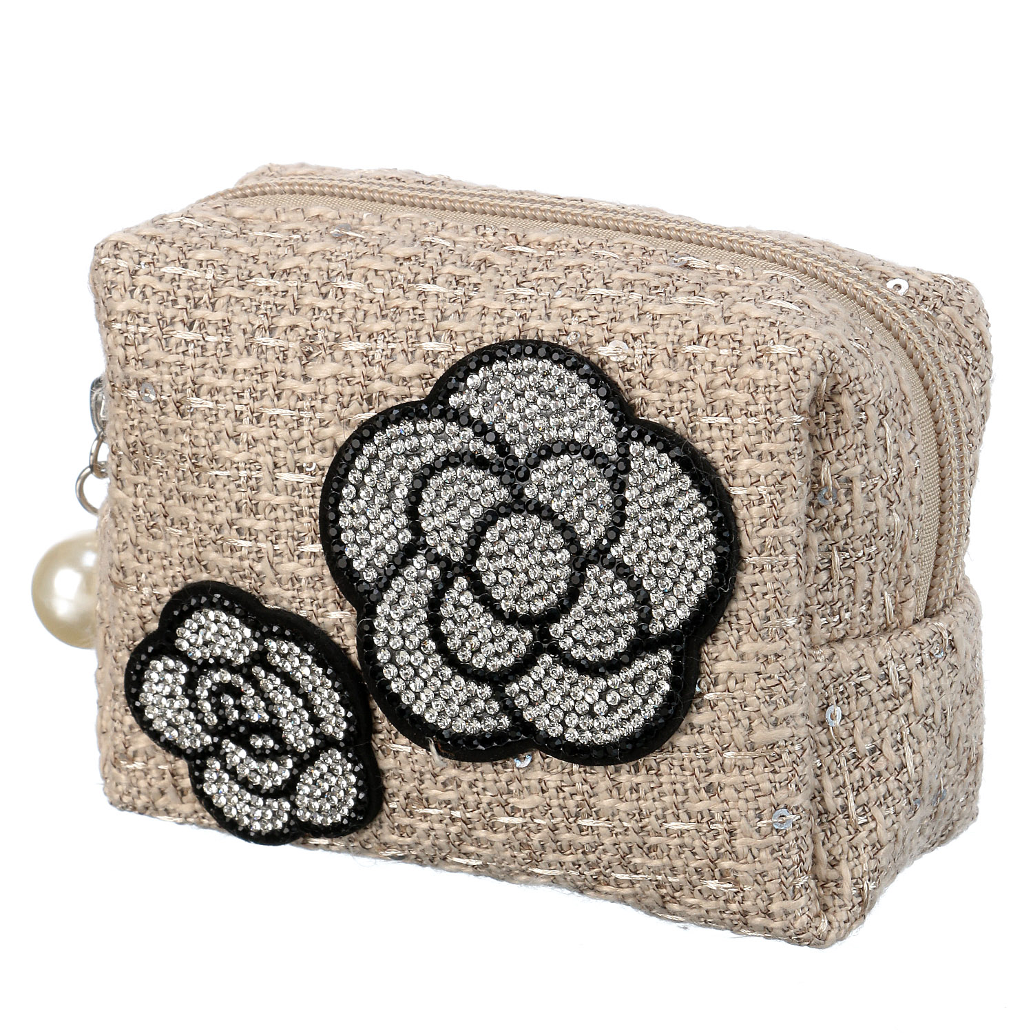 デコレーションツイードポーチM - 画像4