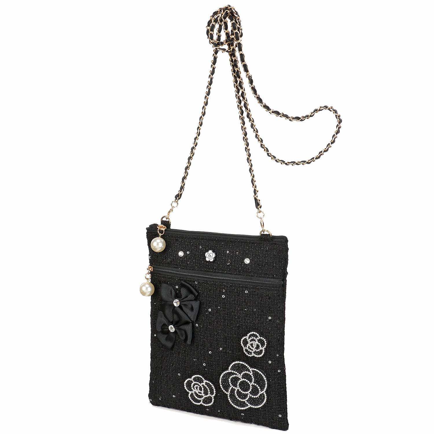 デコレーションツイードポシェット - 画像2