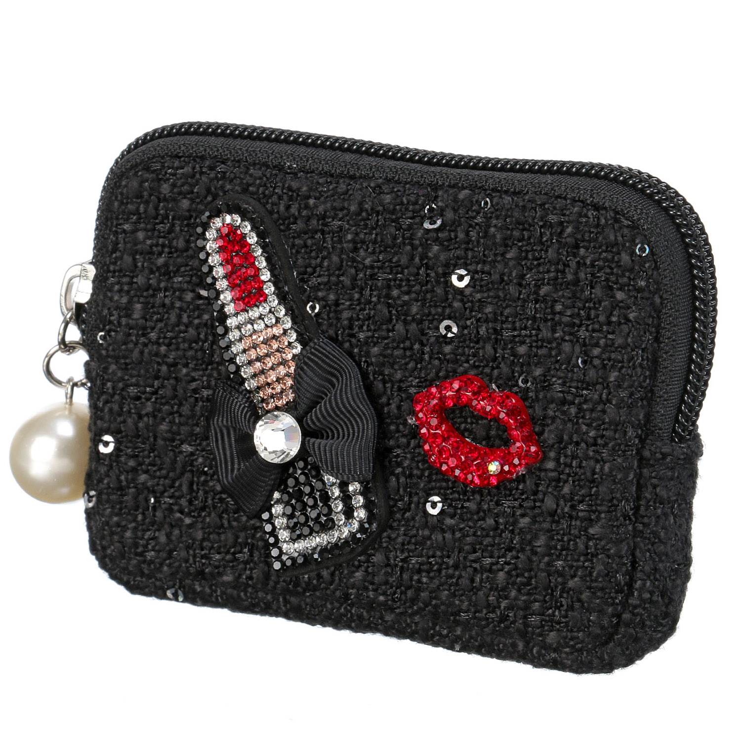 デコレーションツイードミニポーチ - 画像3