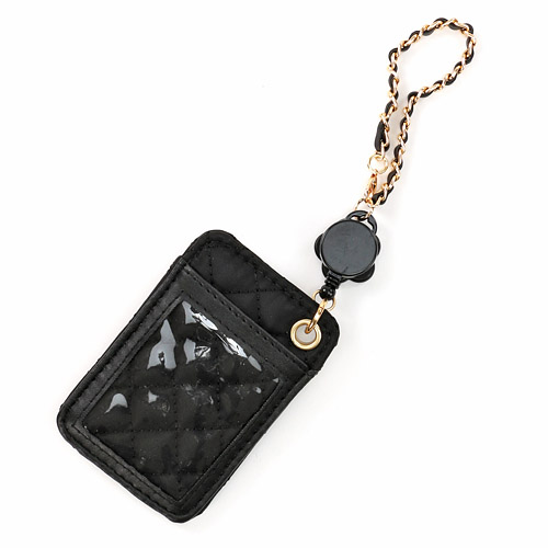 キルティングリール付きパスケース ドレス - 画像4