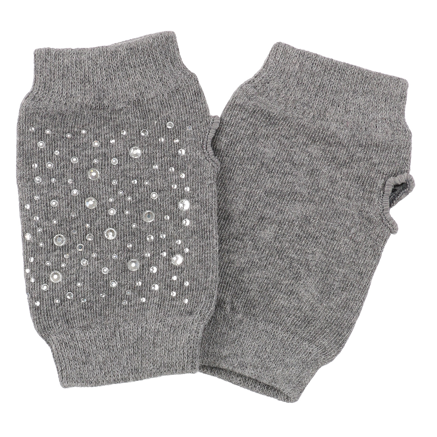 キラキラ指無し手袋 ストーン - 画像1