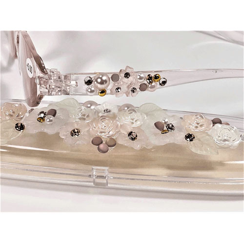 デコレーションリーディンググラス フラワー - 画像2