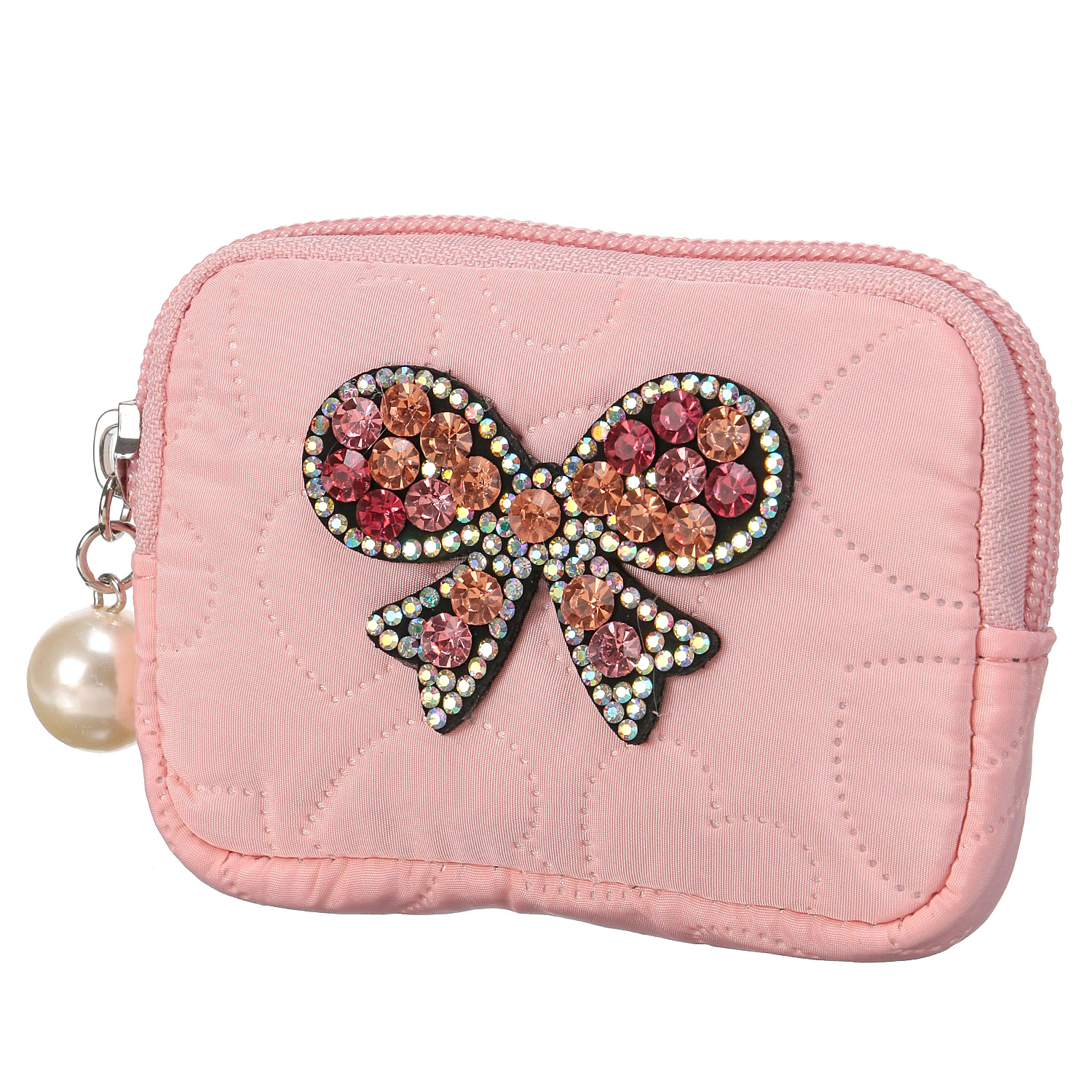 デコレーション ハート柄キルティングミニポーチ - 画像5