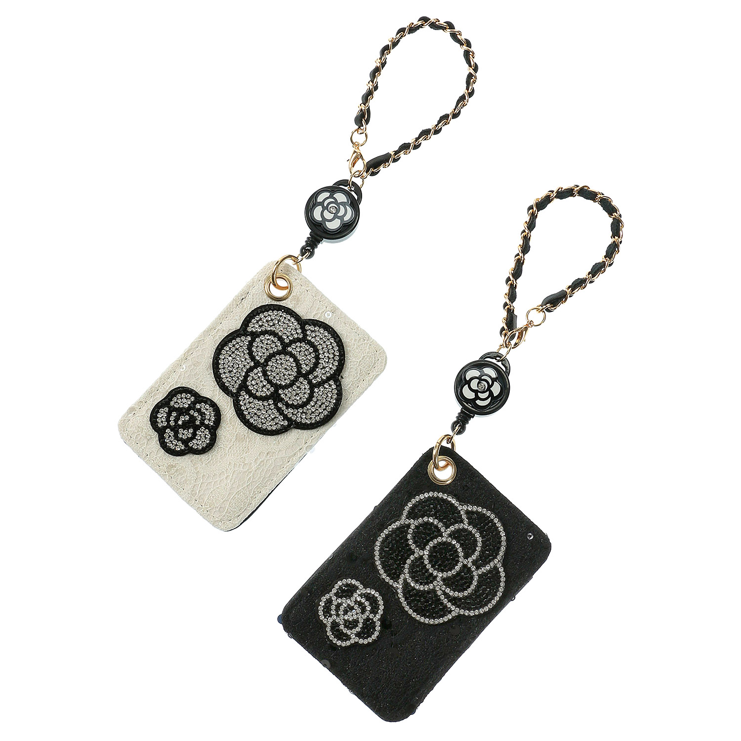 デコレーション レーススパンコールパスケース