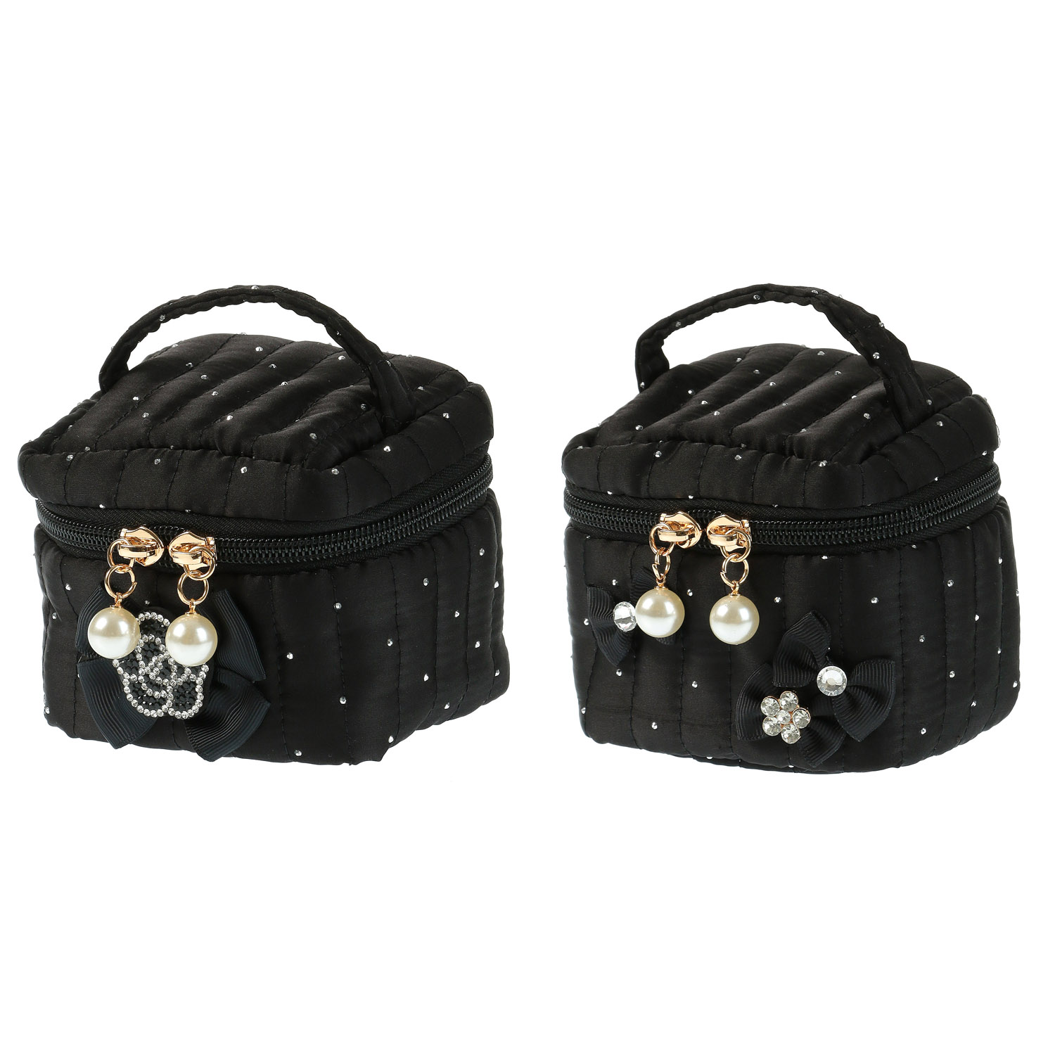 ラインストーン付き ミニバニティポーチ