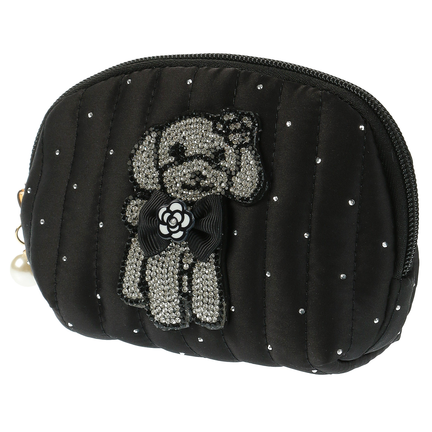 ラインストーン付き シェル型ポーチ - 画像3