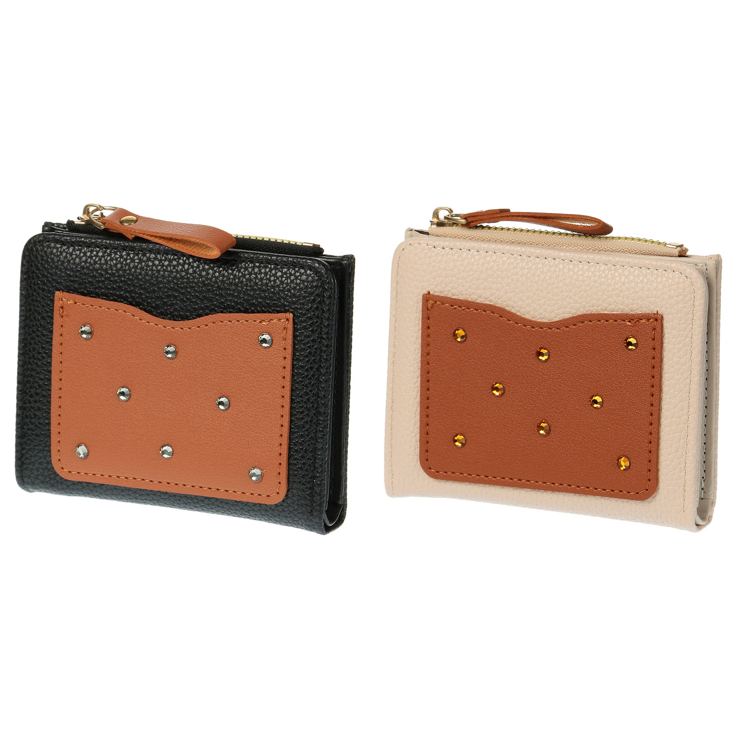 デコレーション二つ折り財布 - 画像1