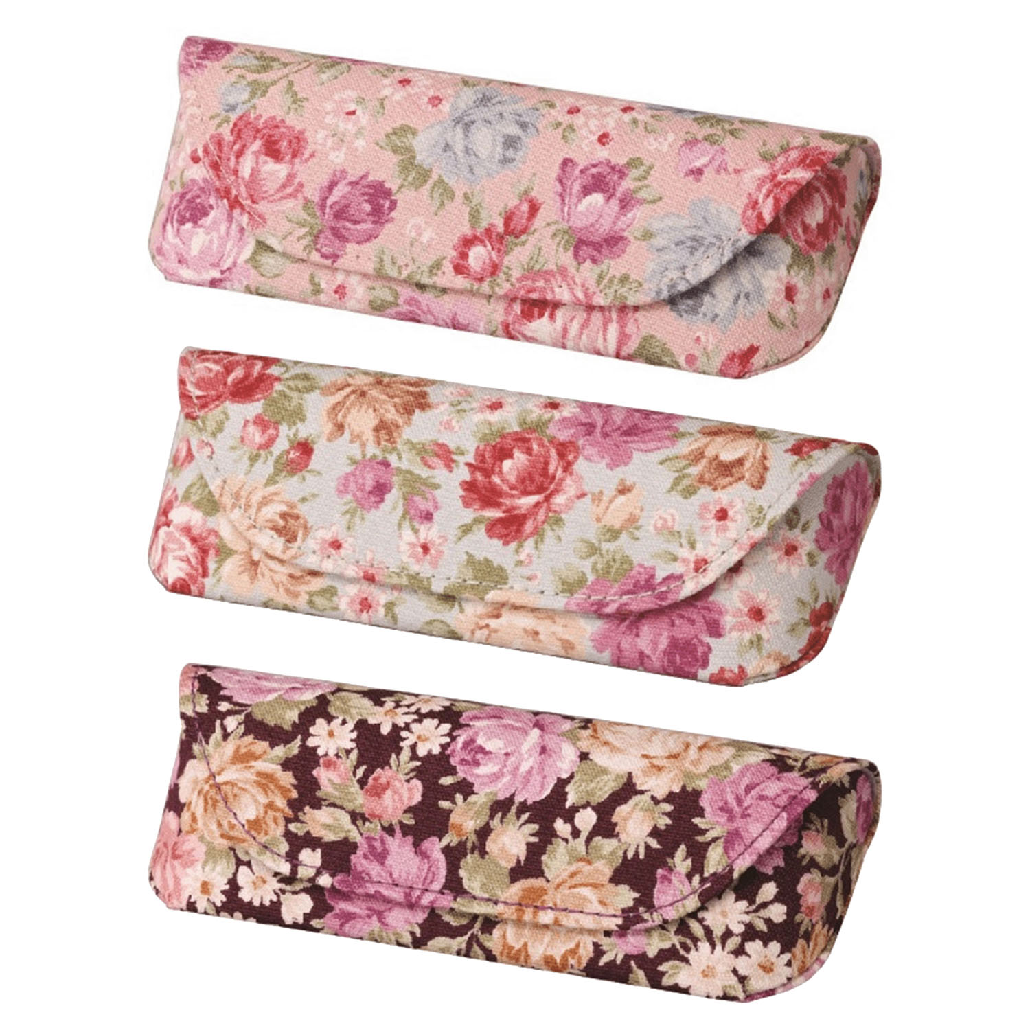 ローズ柄メガネケース - 画像1