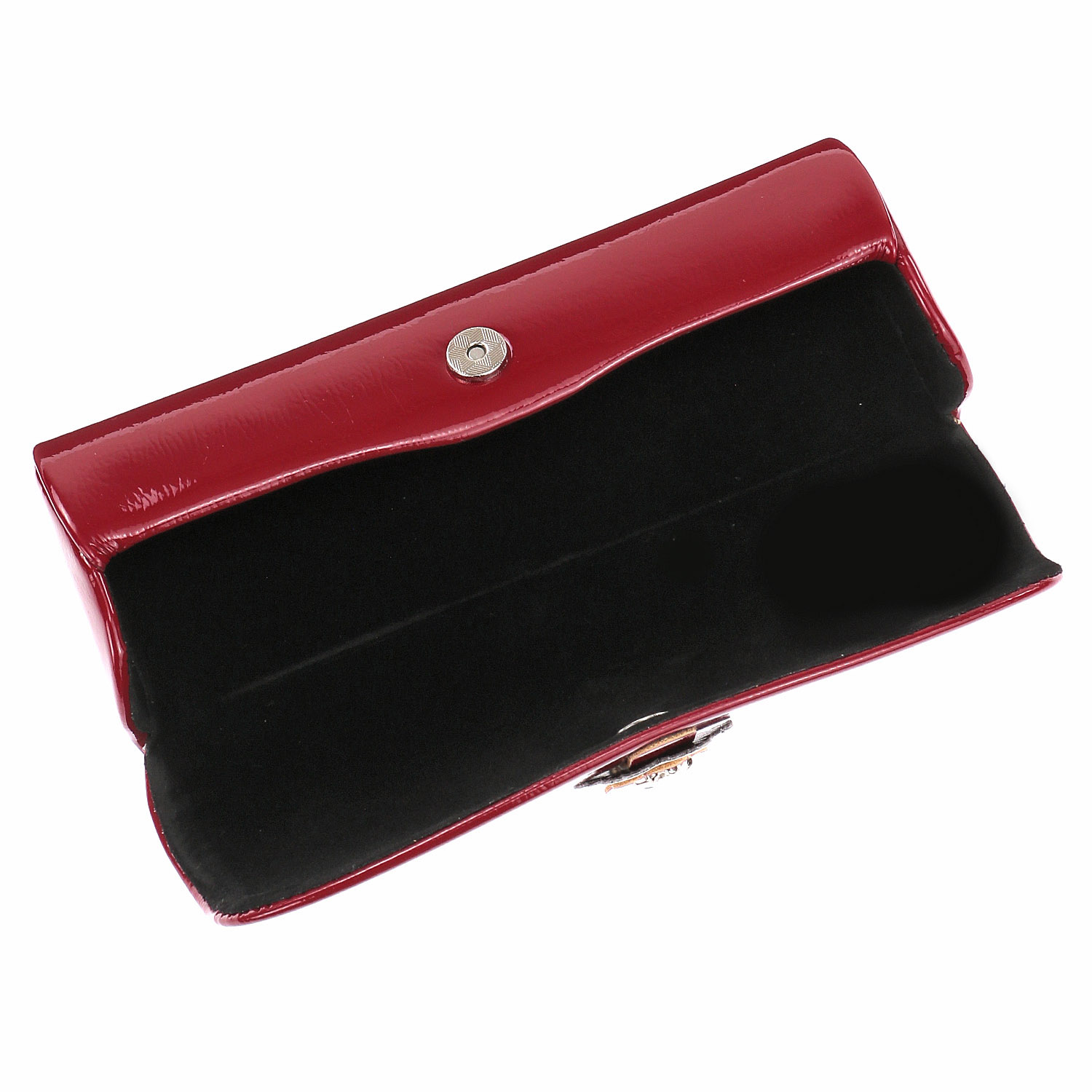 エナメル眼鏡ケース 花ベルト - 画像4