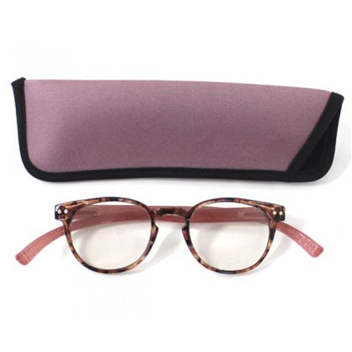 ネックリーダーズ ボストン型 バイカラー（デミブラウン×ピンク）