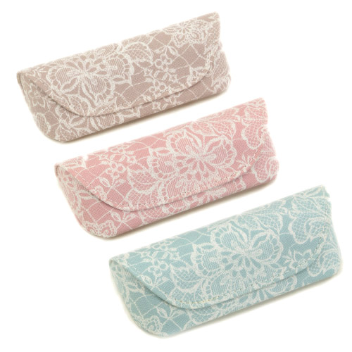 花レースメガネケース