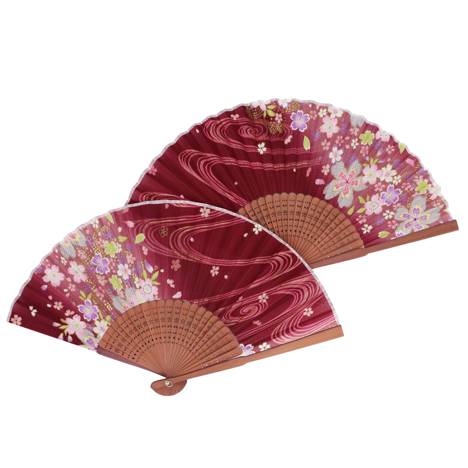 扇子 流水桜 - 画像3