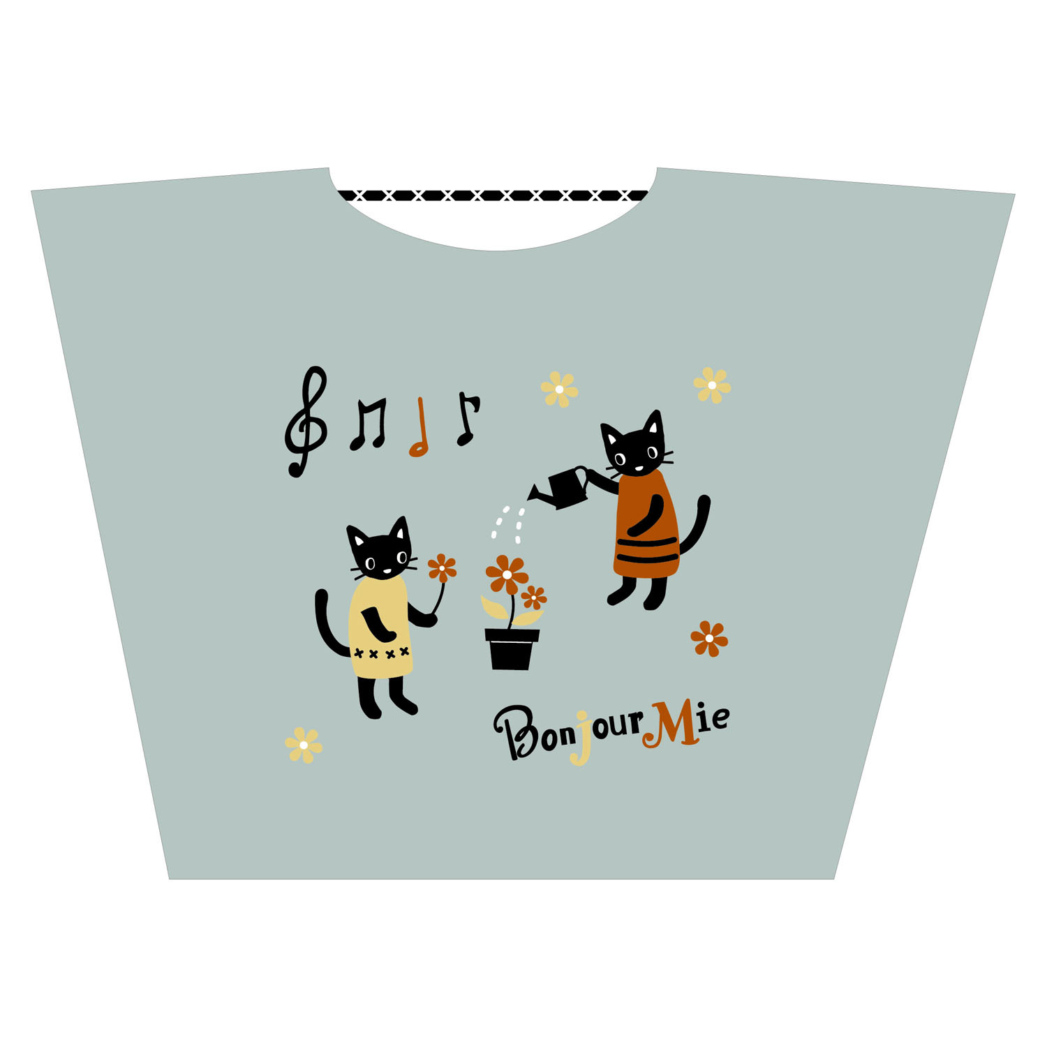 ロープバッグ Lフラワ－ - 画像1