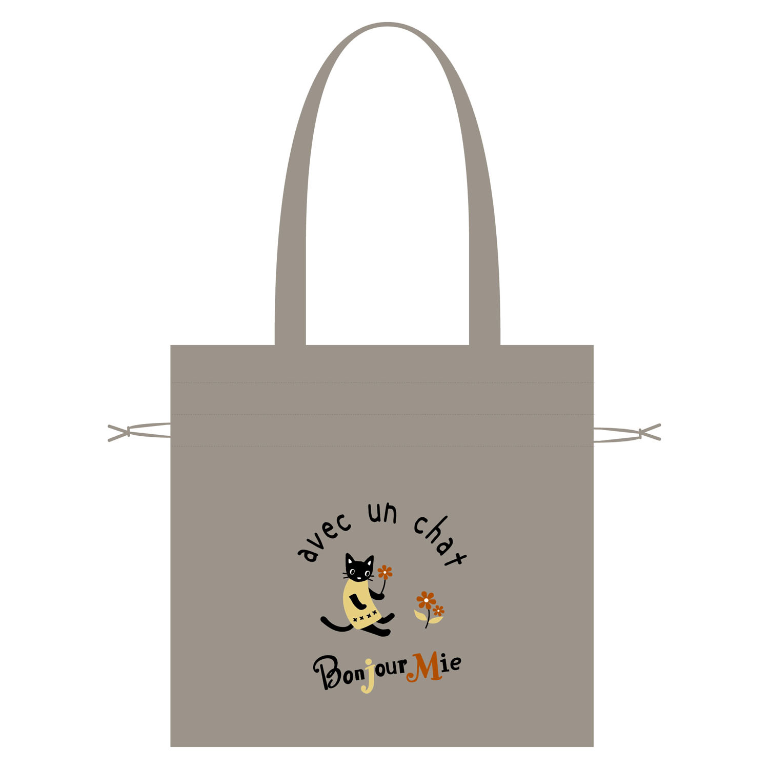 巾着トートL フラワー - 画像1