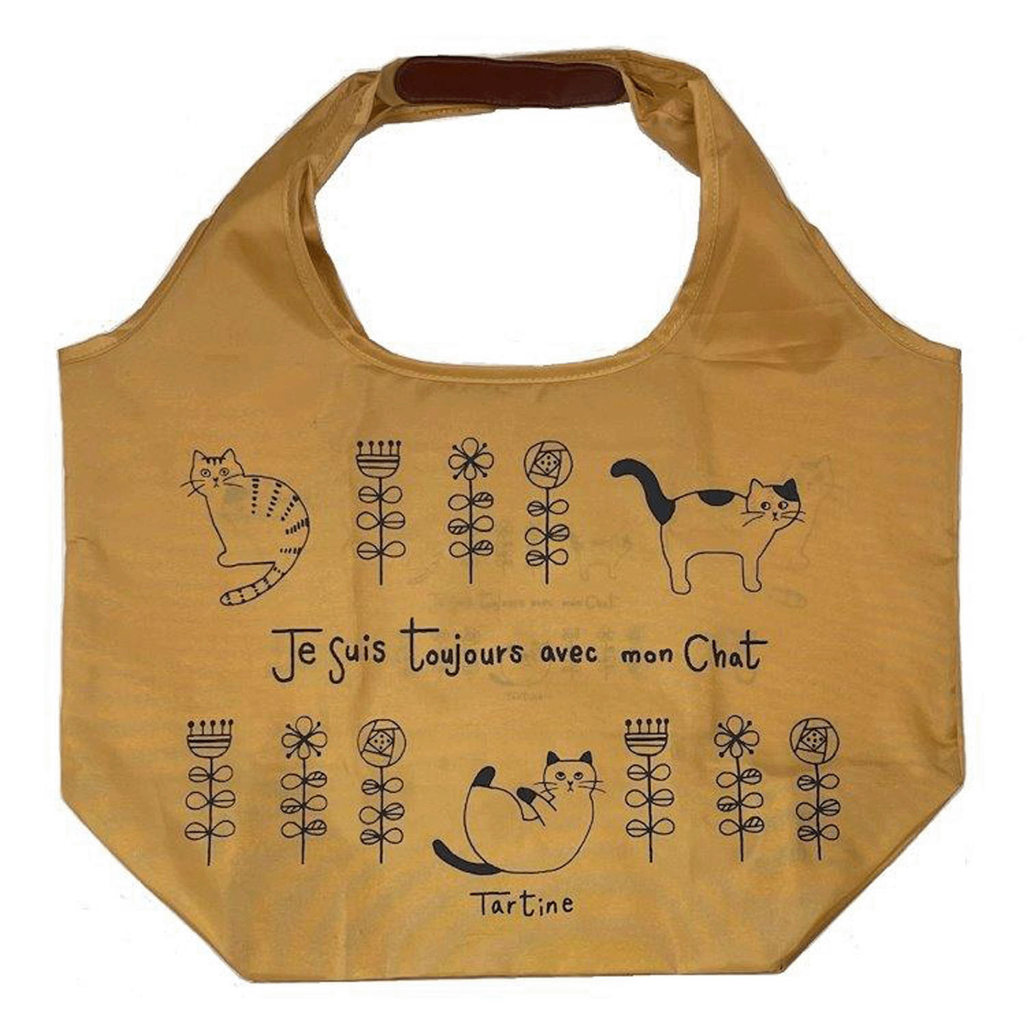 タルティーヌ横型エコバッグ オレンジ - 画像1