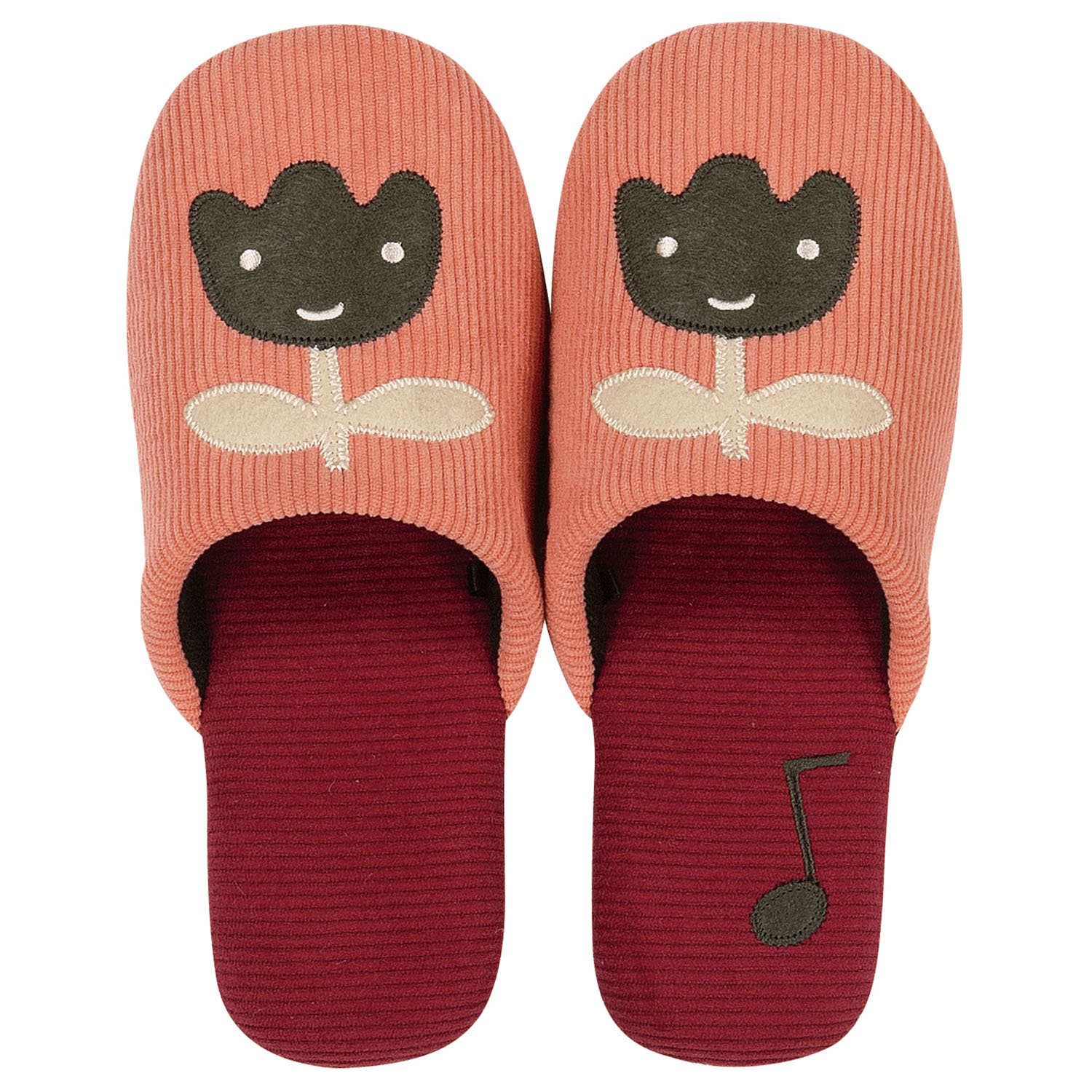 マタノアツコ スリッパL チューリップ ピンク - 画像1