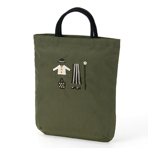 ATSUKO MATANO 刺繍バッグ クローゼット カーキ - 画像1