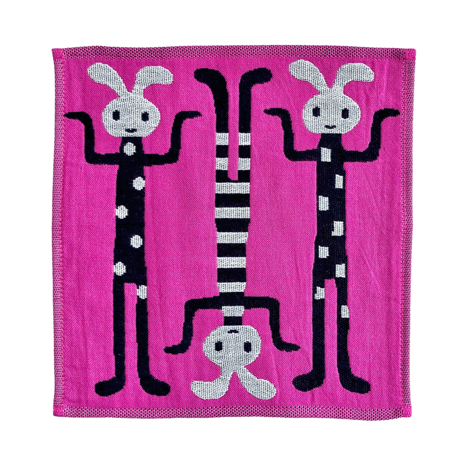 マタノアツコ 3重ガーゼミニハンカチ やせたうさぎ - 画像3