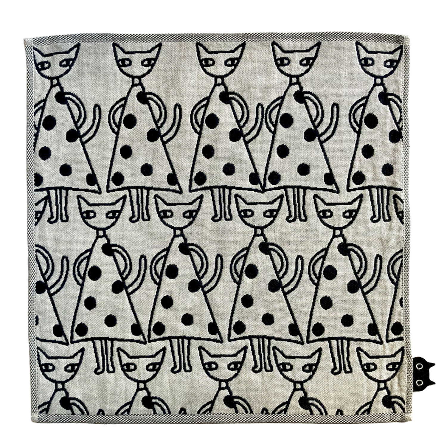 マタノアツコ 3重ガーゼハンカチ モノトーン  KIKI - 画像1