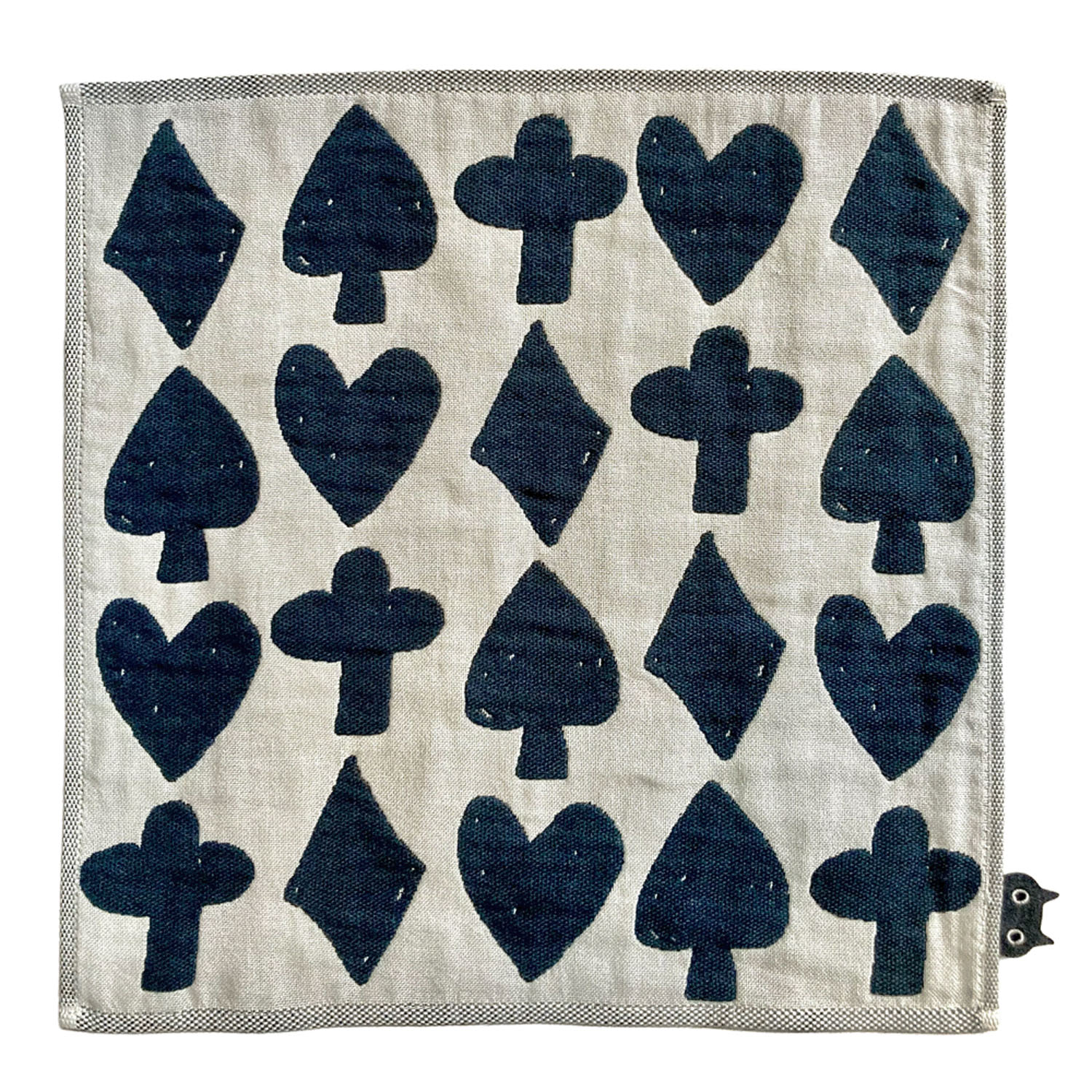 マタノアツコ 3重ガーゼハンカチ モノトーン 誰でもアリス - 画像1