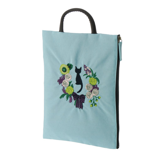 ATSUKO MATANO 刺繍フラットポーチ バースデーリース - 画像1