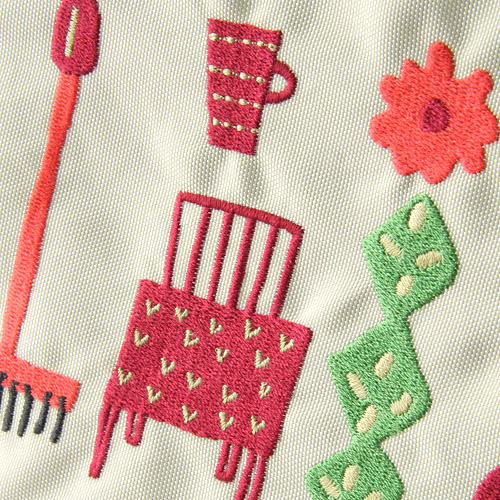 ATSUKO MATANO 刺繍ポーチホリディアイボリー - 画像4