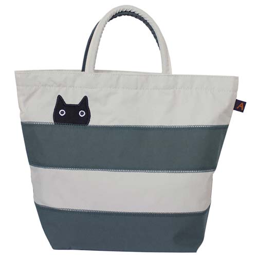 ATSUKO MATANO ミニバッグ ボーダー猫 - 画像1