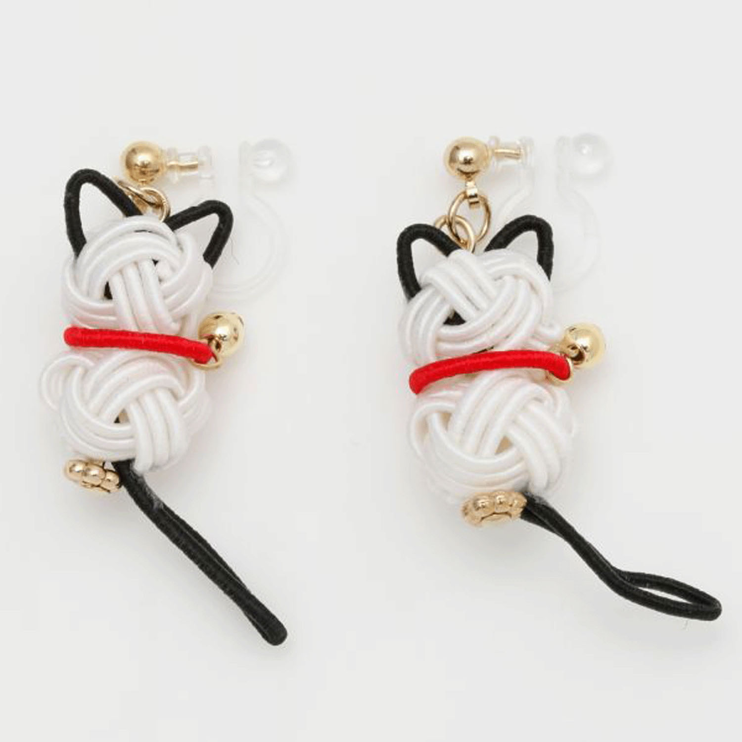 水引 和猫イヤリング - 画像9