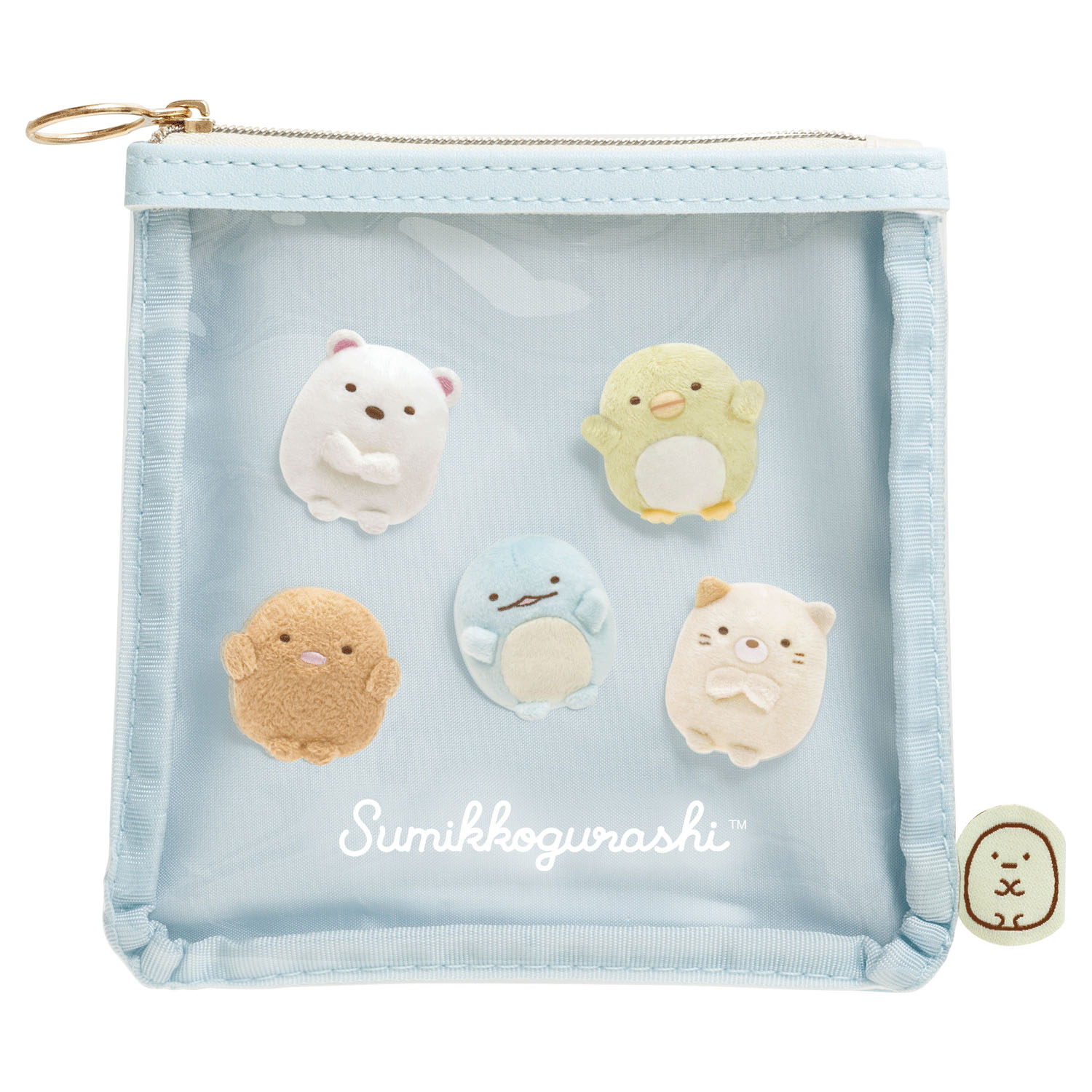 すみっコぐらし  スクエアフラットポーチ ぬいフォトシリーズ