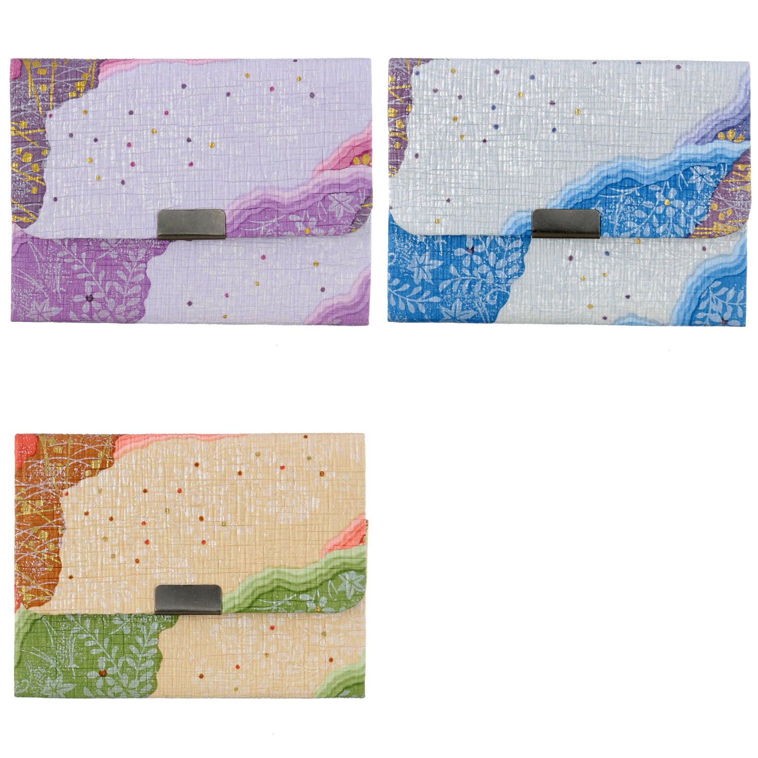 京友禅紙 伊勢集縮み名刺入れ