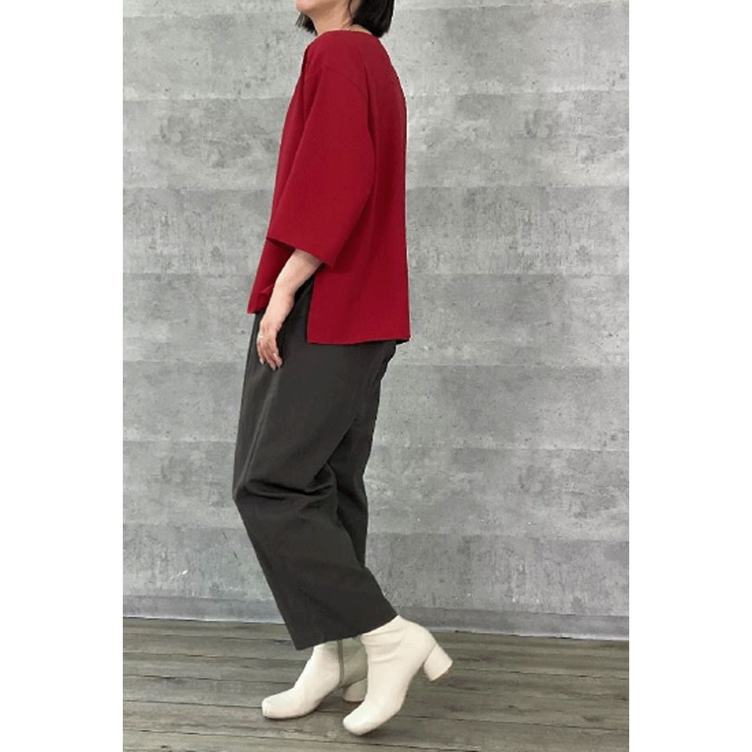 Anna Kerry 7分袖デシンブラウス - 画像12