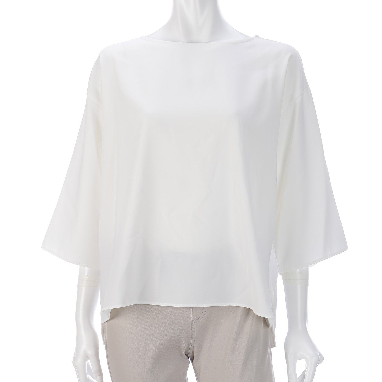 Anna Kerry 7分袖デシンブラウス - 画像7