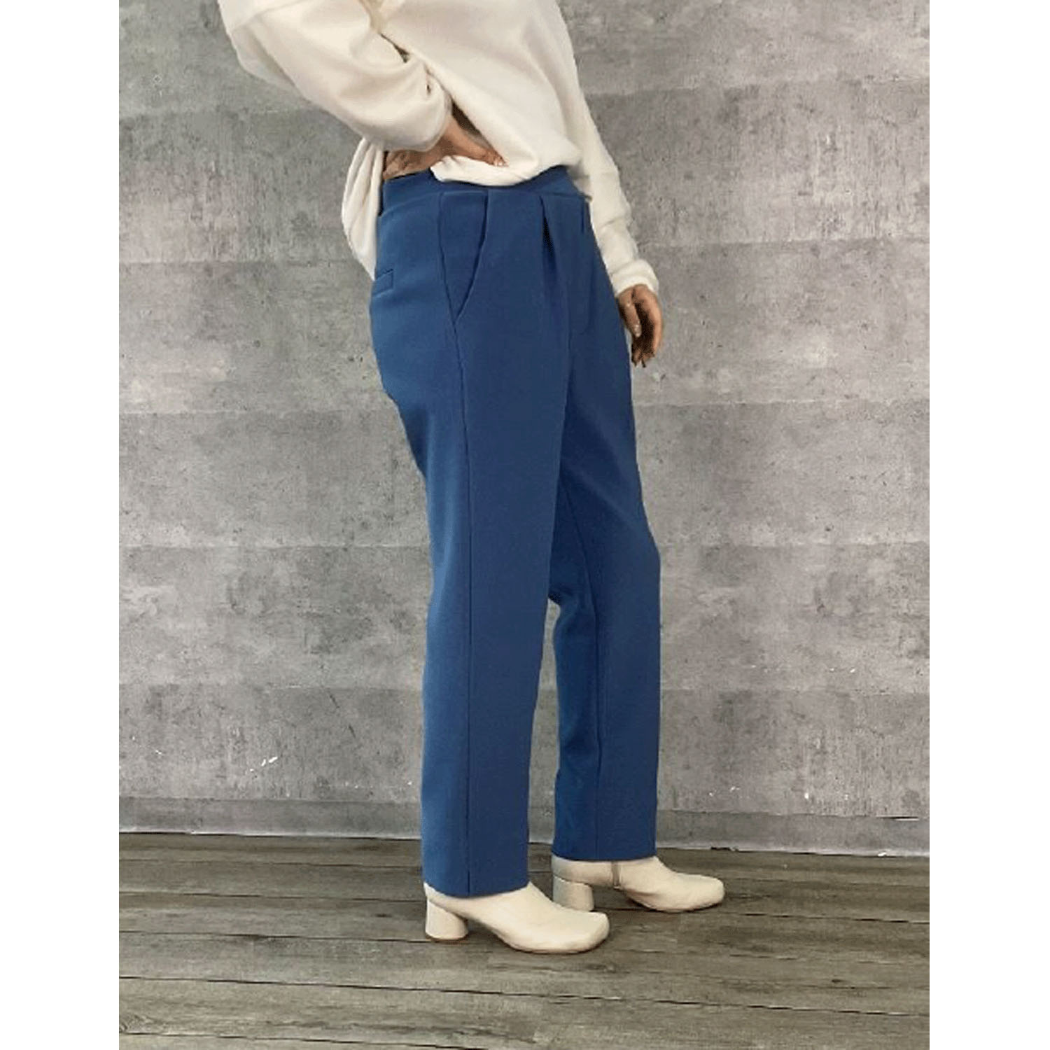 Anna Kerry 裏起毛テーパードパンツ - 画像10