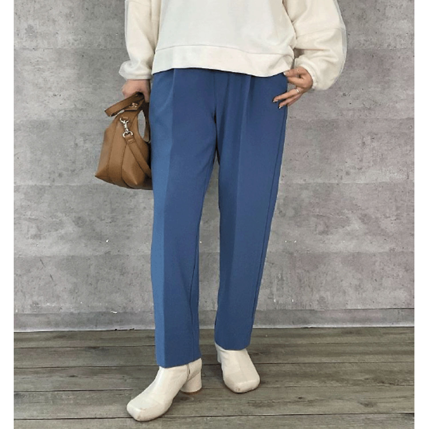 Anna Kerry 裏起毛テーパードパンツ