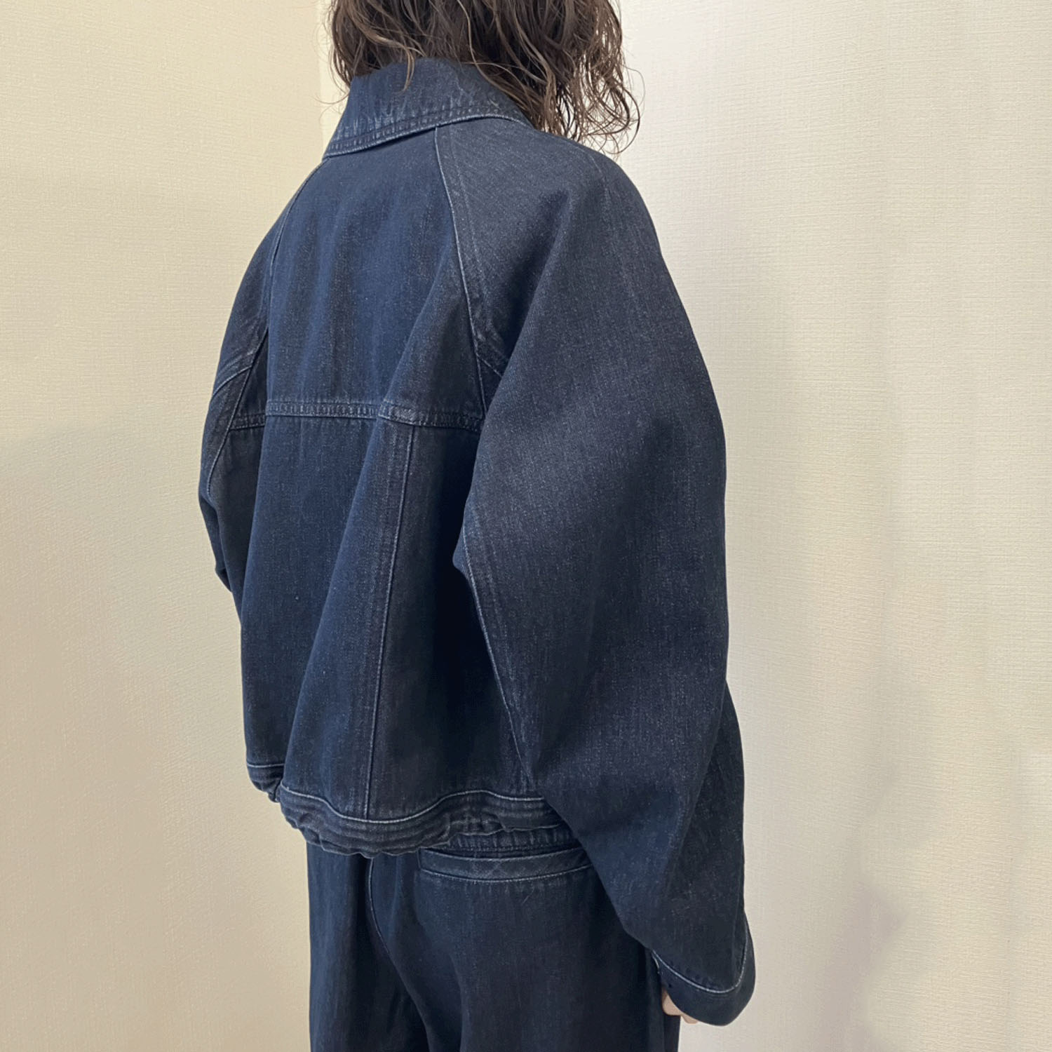 cloche ジップデニムブルゾン - 画像3
