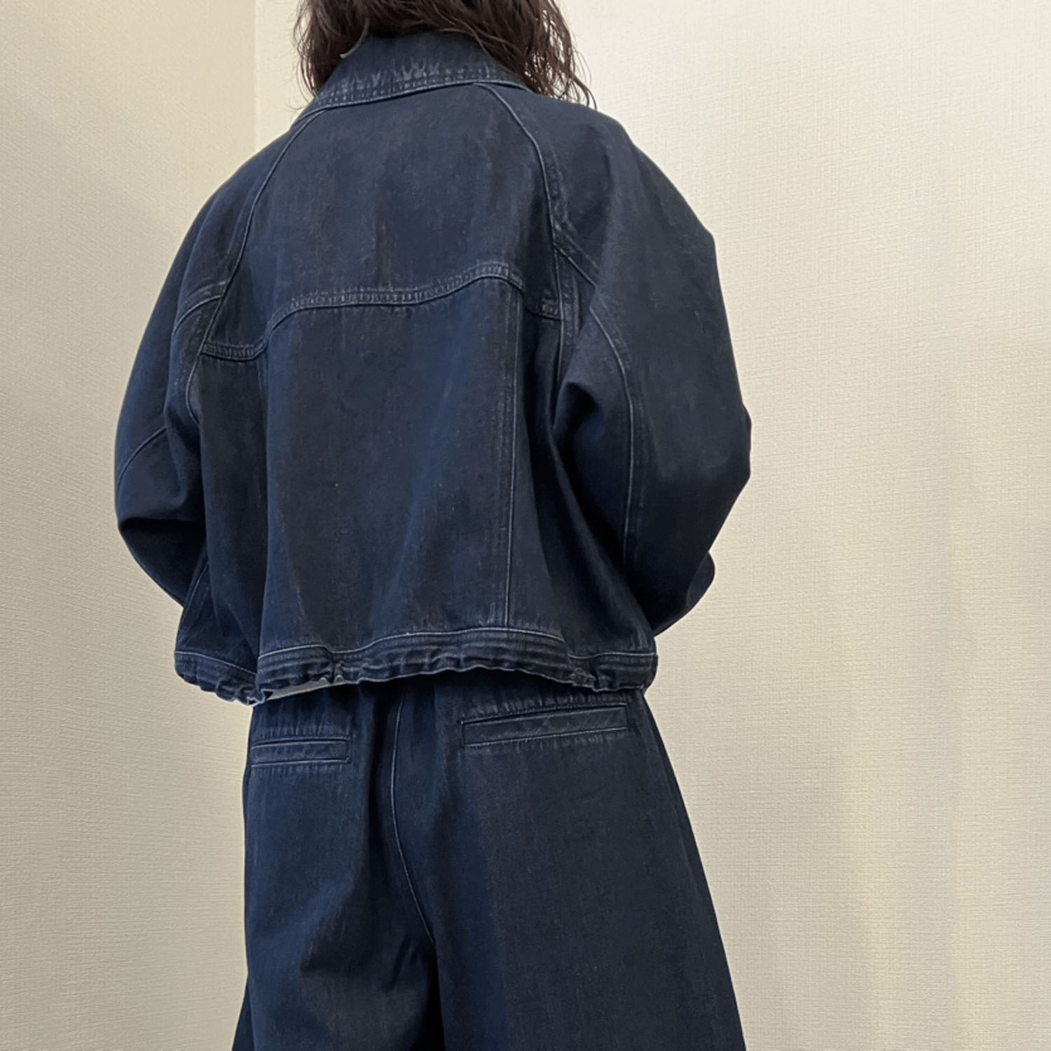 cloche ジップデニムブルゾン - 画像5