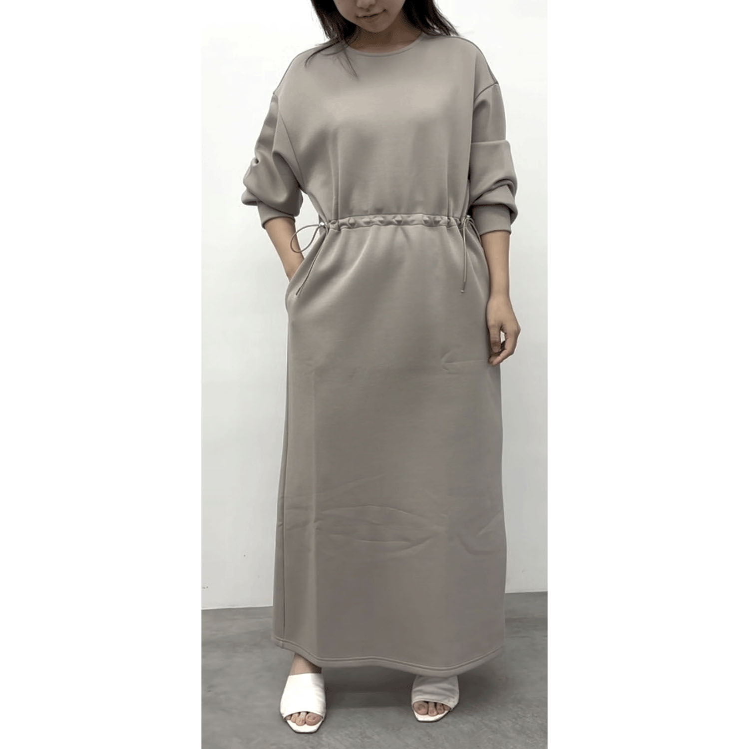 cloche Iラインロングワンピース - 画像5