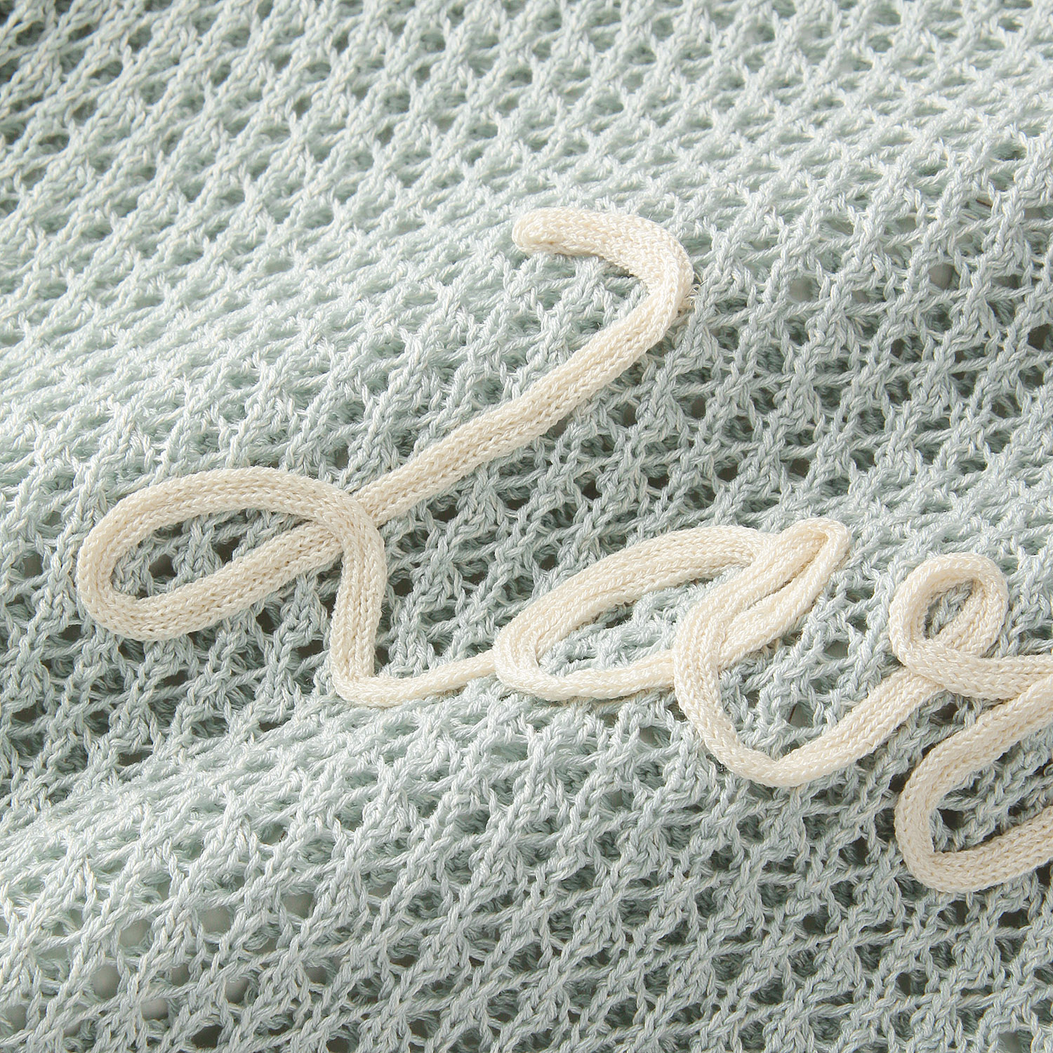 cloche メッシュ編みロゴニットトップス - 画像8