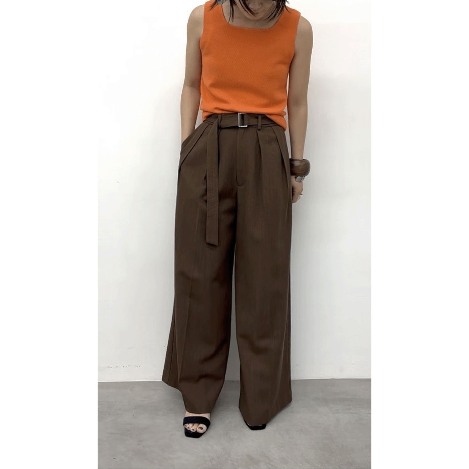 【Insta Live】cloche スクエアネックニットタンク - 画像8