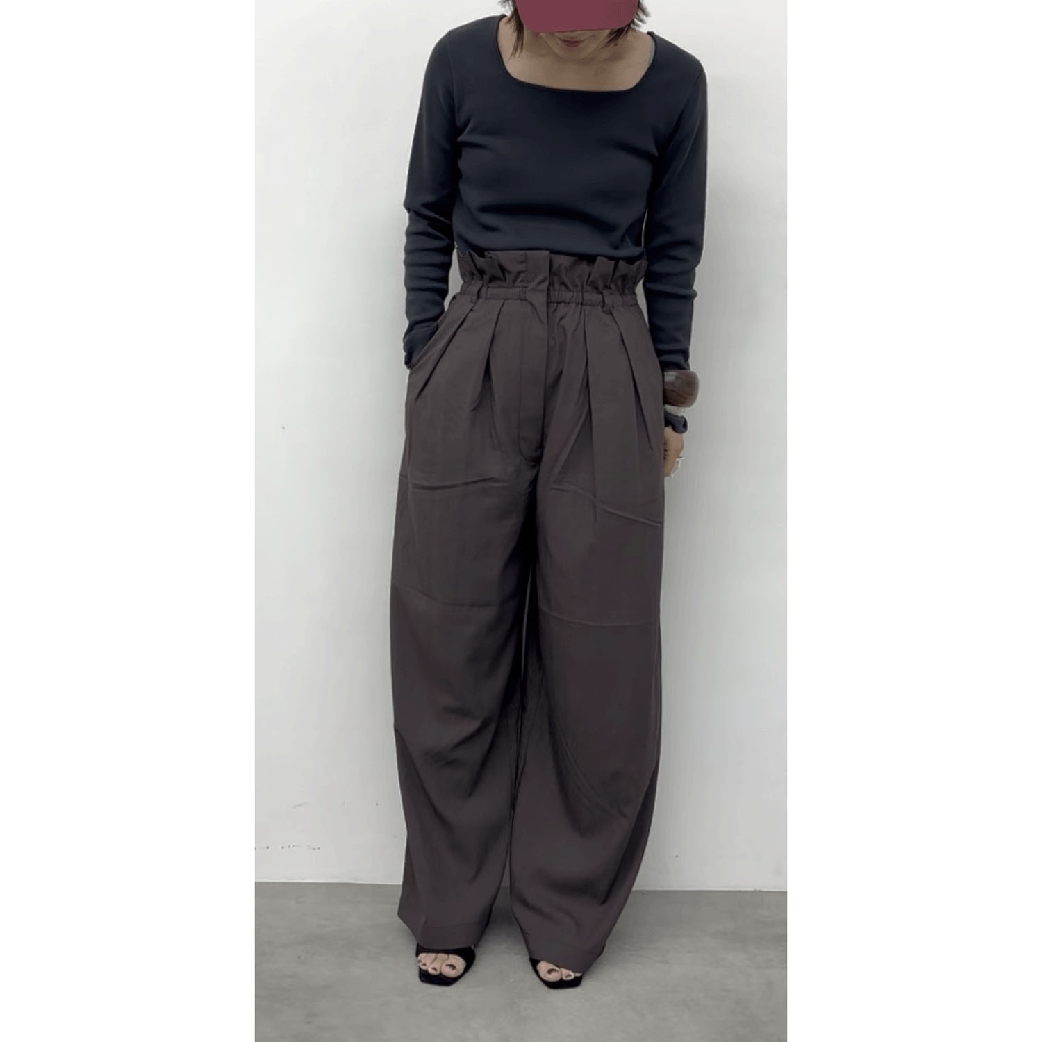 cloche スクエアネックニット長袖 - 画像4