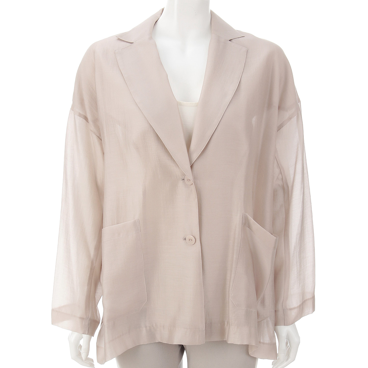 Anna Kerry シアーテーラードジャケット - 画像5