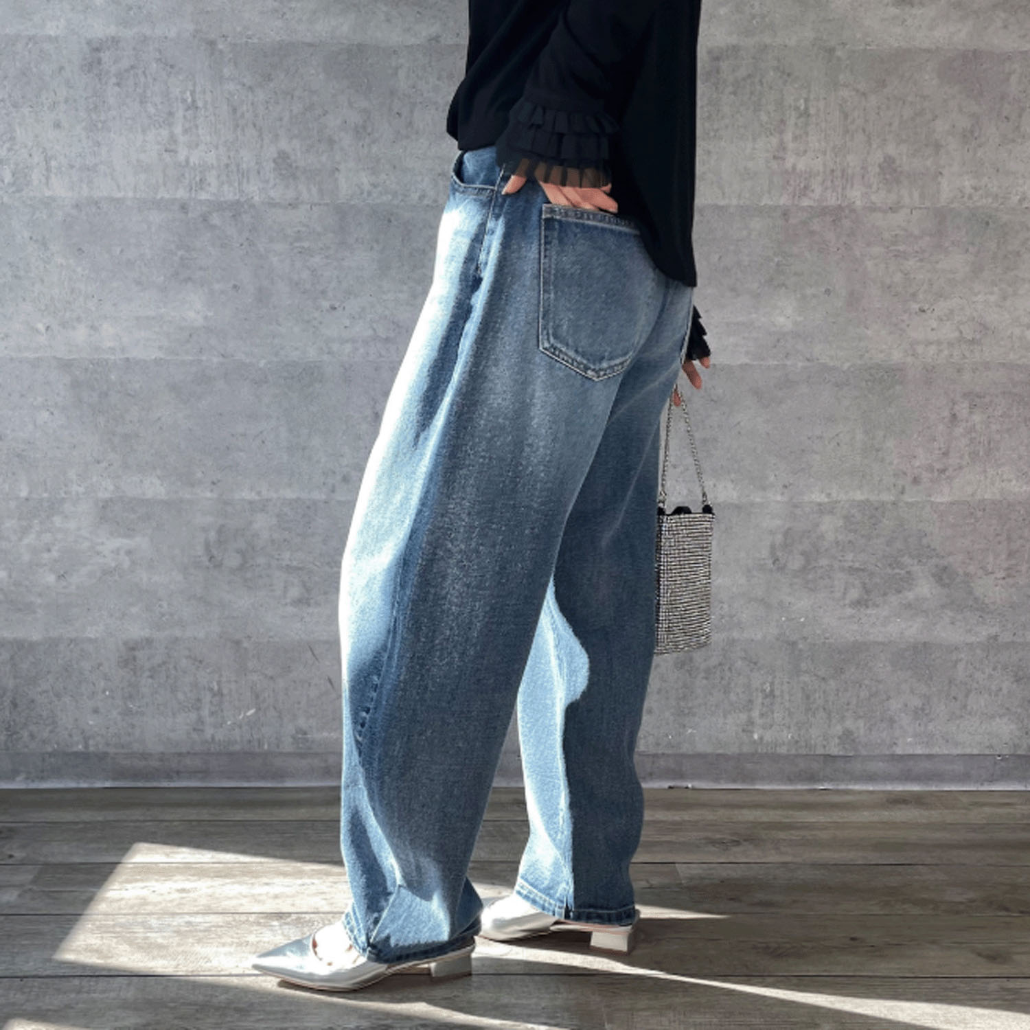 Anna Kerry デニムモロッコパンツ - 画像4