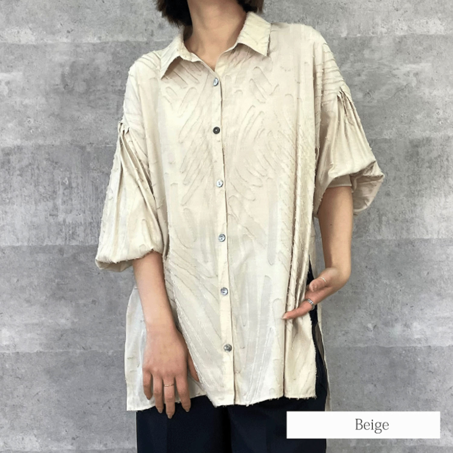 Anna Kerry オーバーサイズシャツ - 画像13