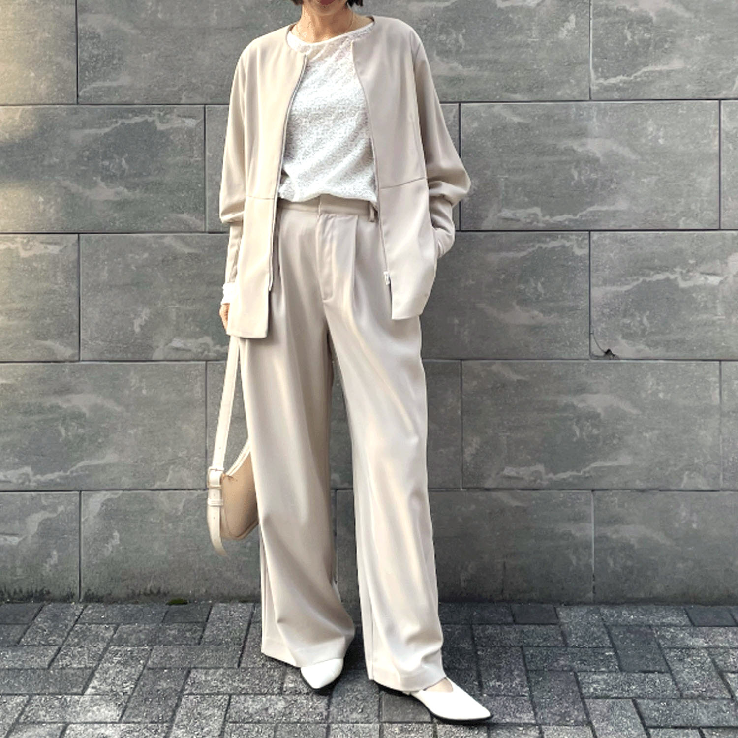 Anna Kerry 2タックワイドパンツ - 画像12