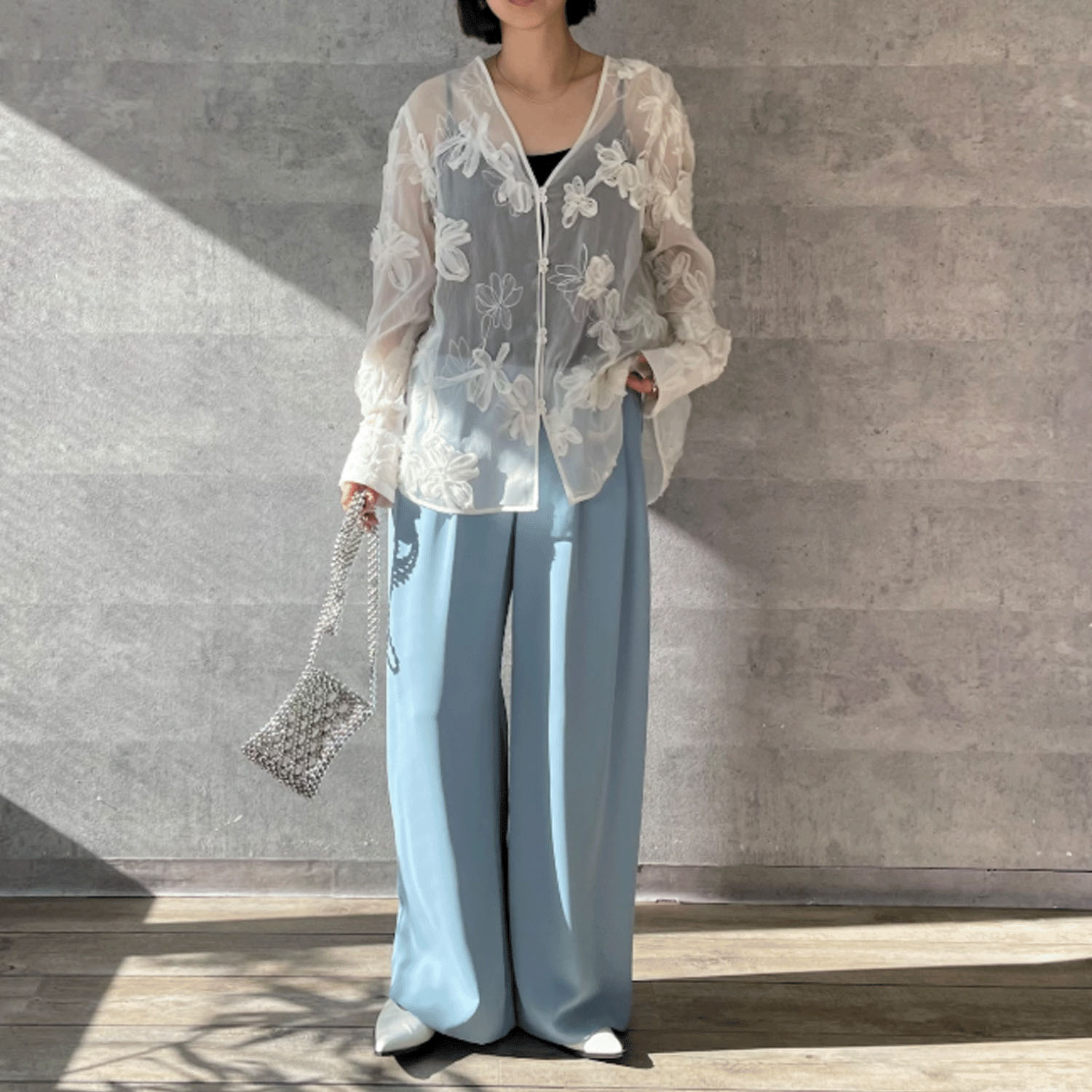 Anna Kerry 2タックワイドパンツ - 画像17